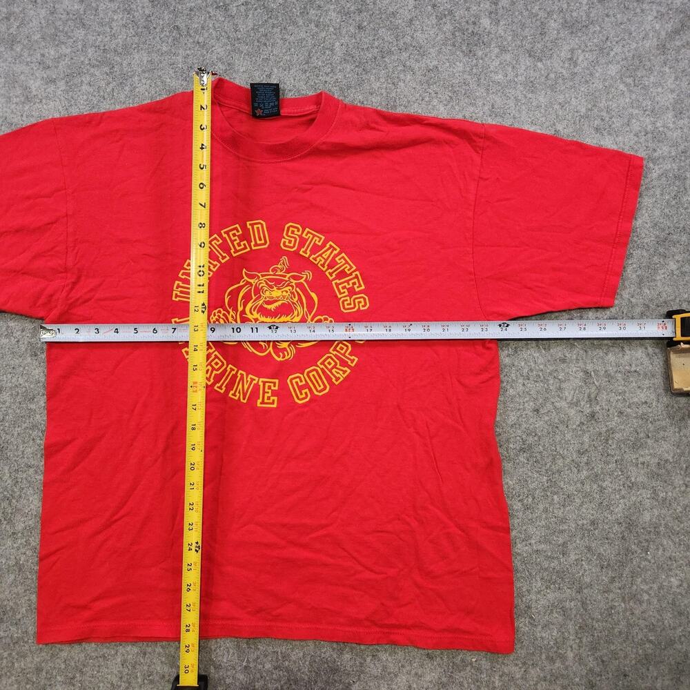 Vintage United States Marine Corps T Shirt Mens XL USMC Military Bulldog 90s Tee - Picture 9 of 13
